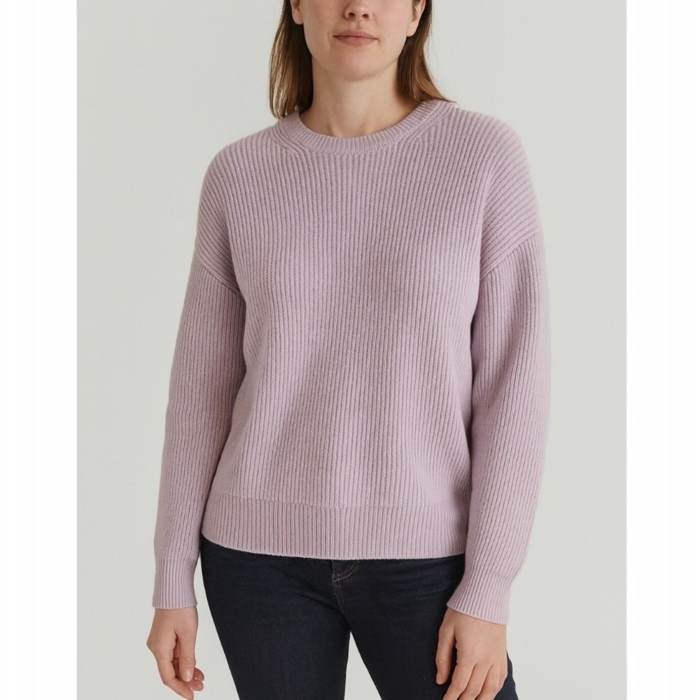 IRO Paris Long Sleeve Waffle Knit Jumper Sweater in Lilac Purple Size Large